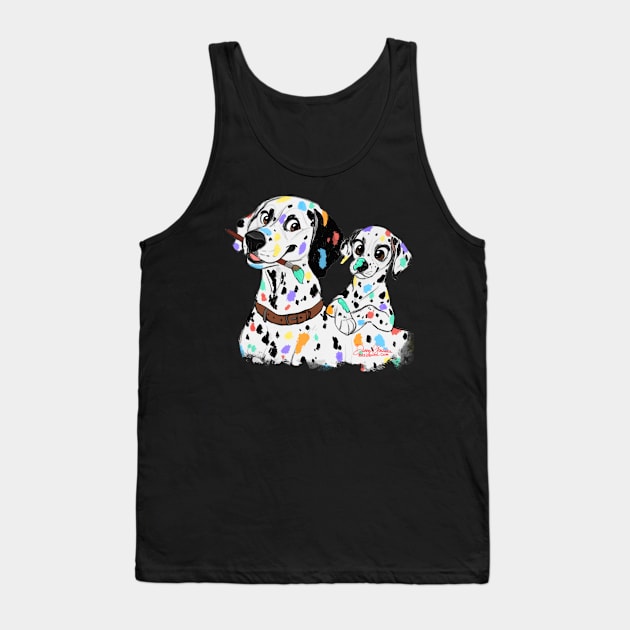 Painted Dalmatians Tank Top by mexicanine